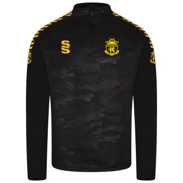 Kelburne HC - Ladies Camo 1/4 Zip Performance Top