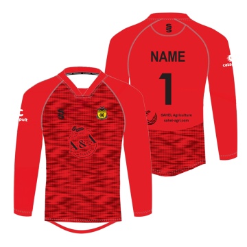 Kelburne HC - L/S Keeper Smock - Away - Red - Unisex Fit