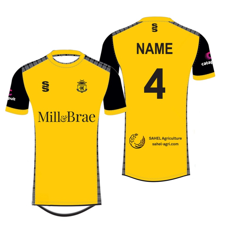 Kelburne HC - S/S - Home Shirt - Amber - Women's Fit