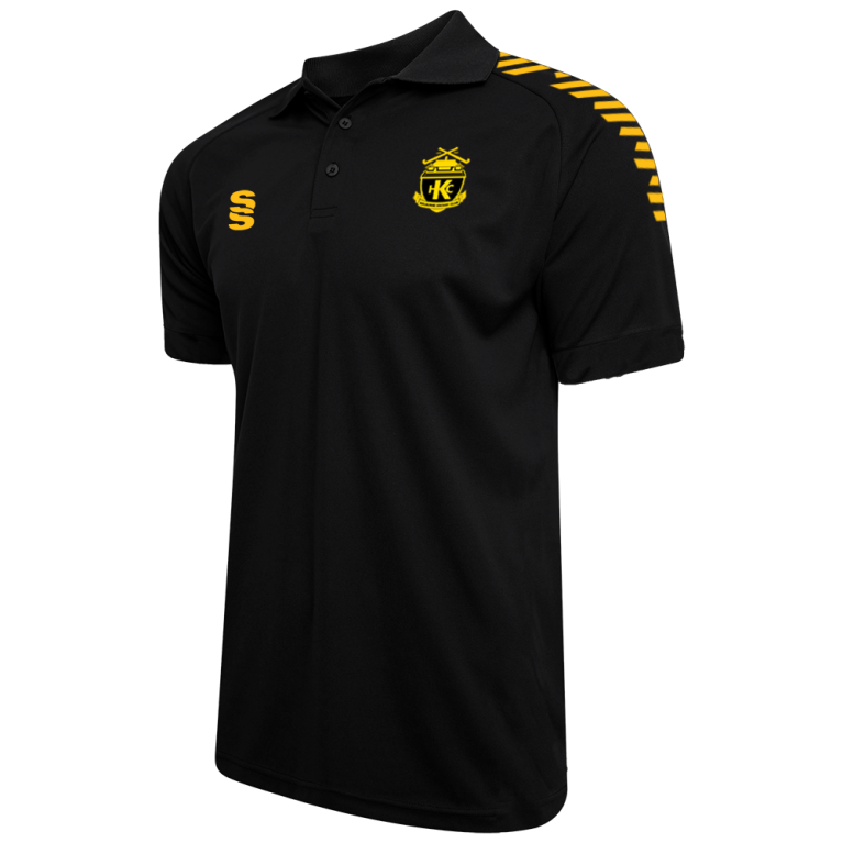 Dual Solid Colour Polo : Black