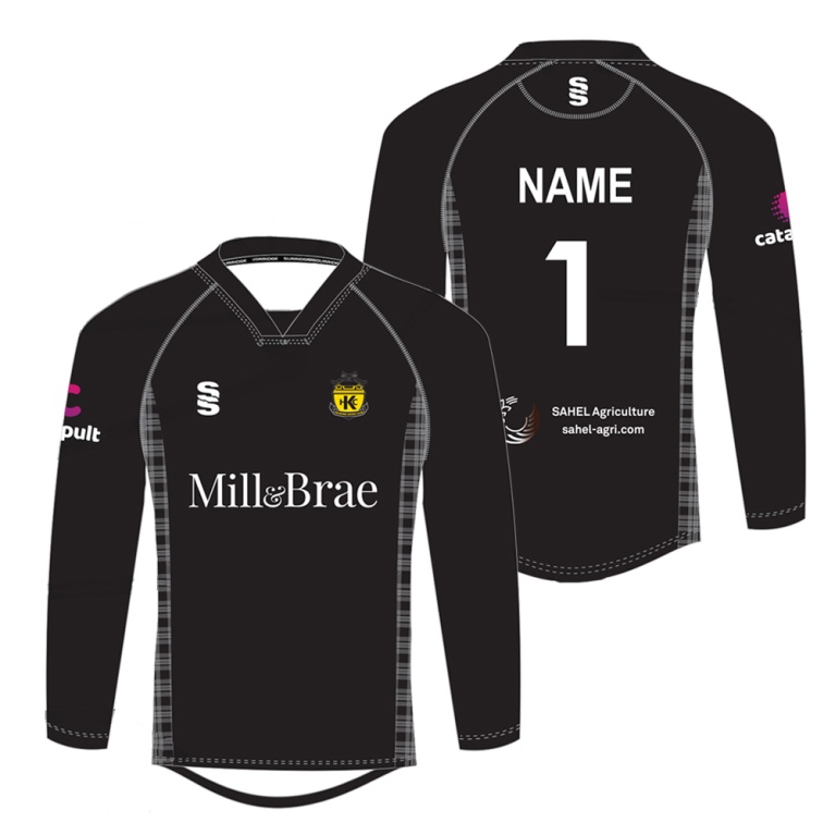 Kelburne HC - L/S Keeper Smock - Home - Black - Unisex Fit