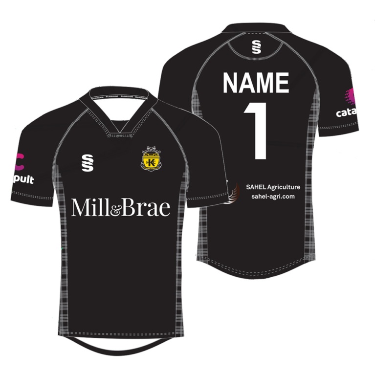 Kelburne HC - S/S Keeper Smock - Home - Black - Unisex Fit