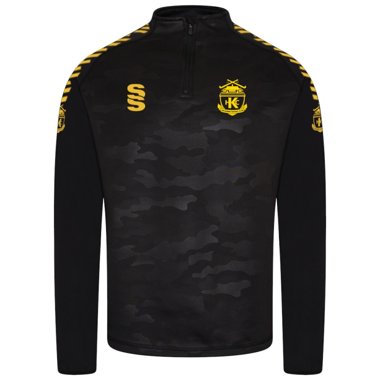 Kelburne HC - Mens Camo 1/4 Zip Performance Top